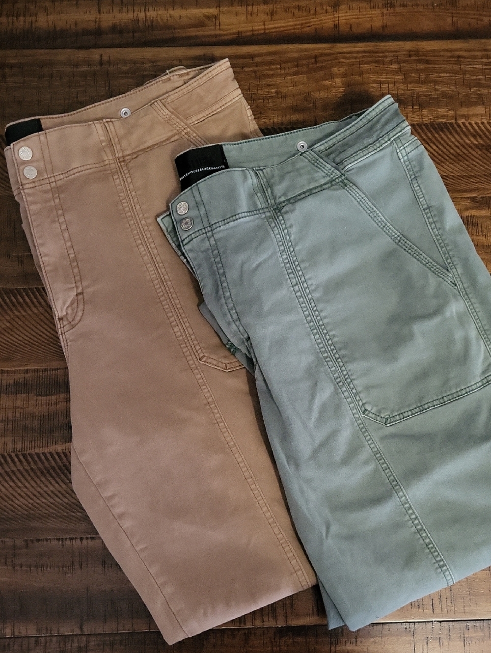 Casual Mid Rise - Tan and Green